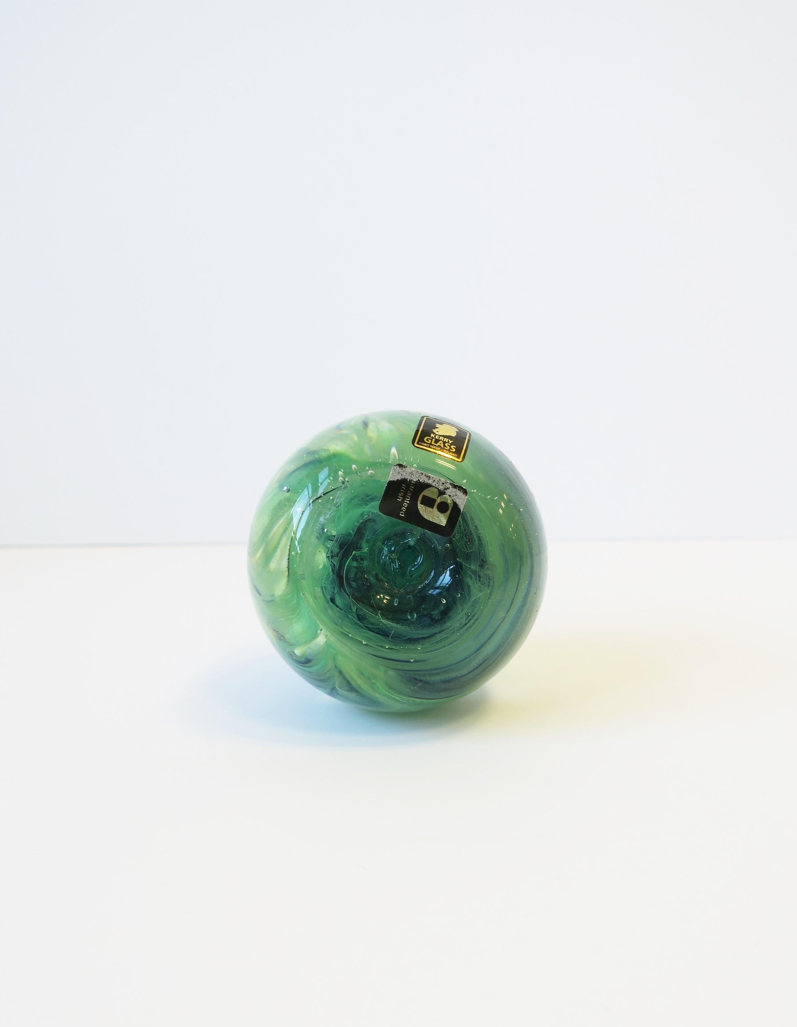 Irish Art Glass Paperweight Sphere Decorative Object 7