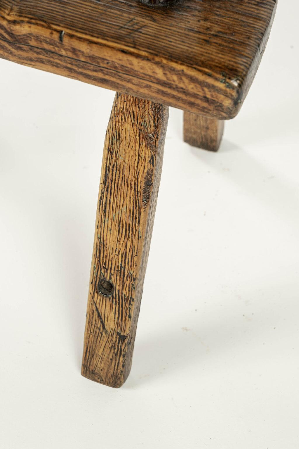 19th Century Irish Ash Comb Back Armchair