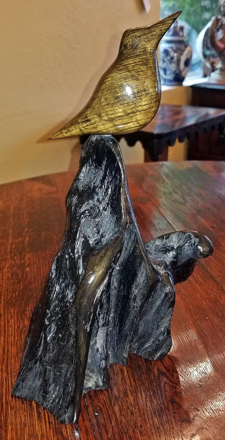 Irish Bog Oak Bird Sculpture at 1stDibs bog oak sculpture for sale