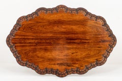 Table centrale irlandaise en bois de rose ancien, vers 1860