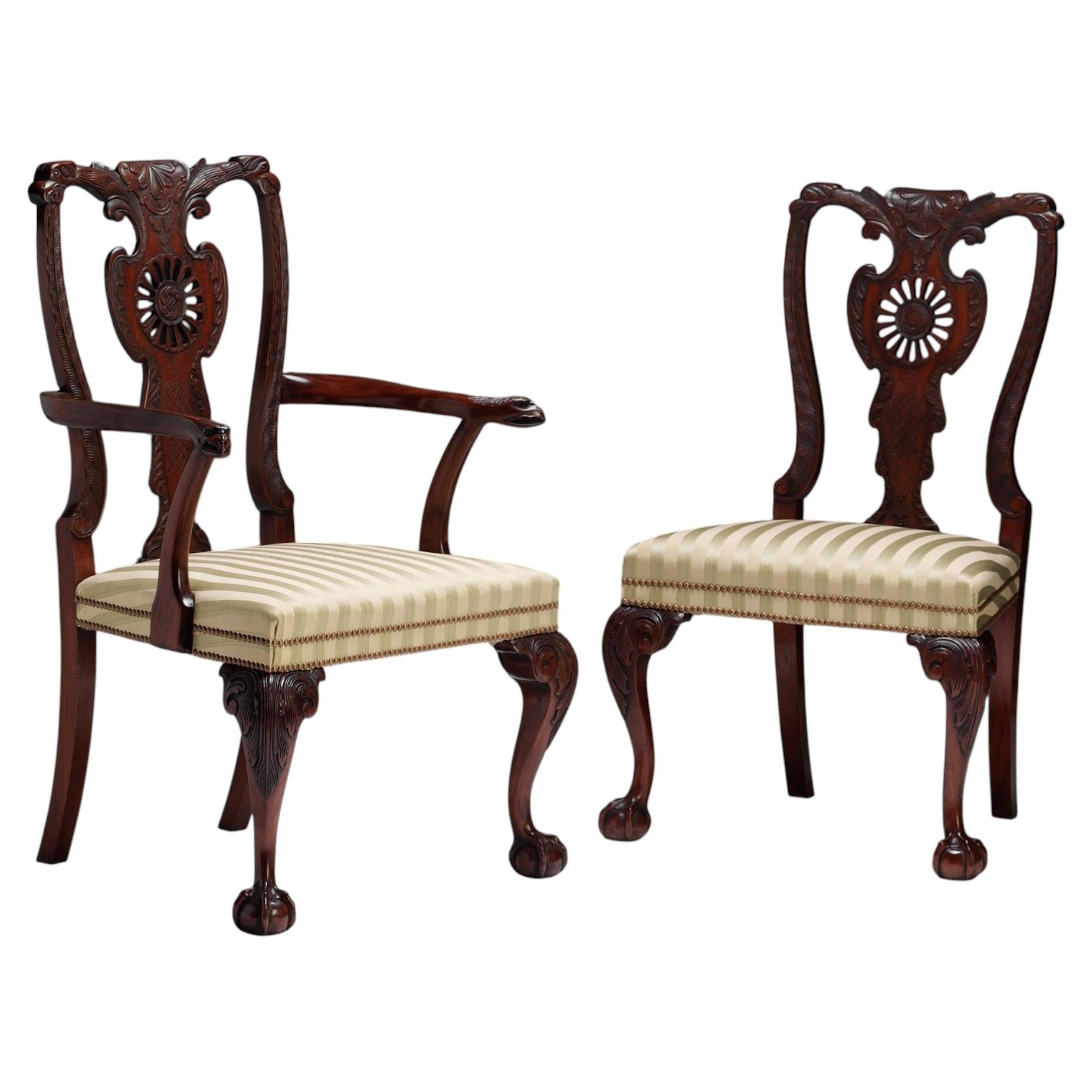 Irish Chippendale Dining Chair