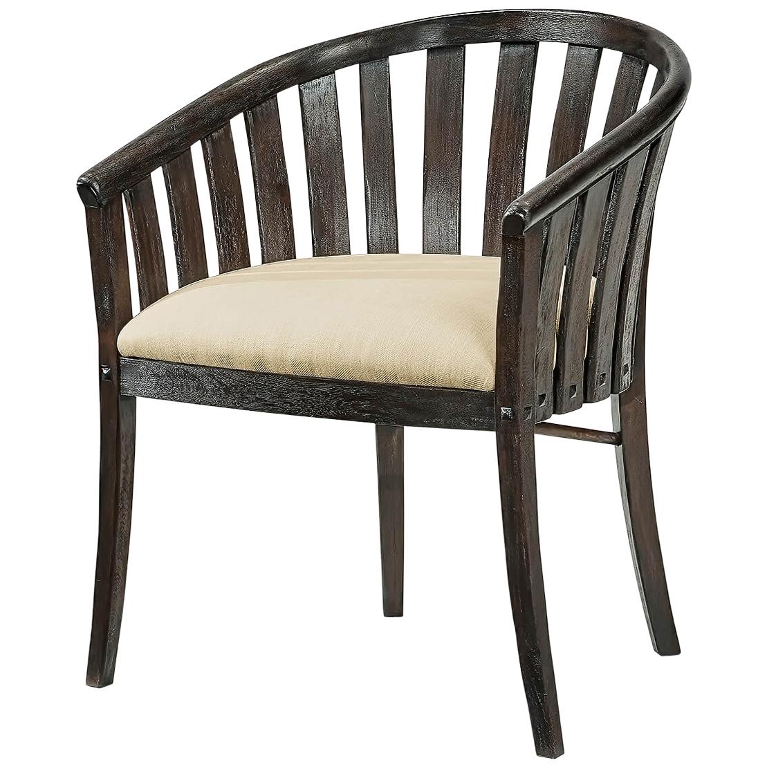 Pair of Biedermeier BarrelBack Tub Chairs For Sale at 1stDibs