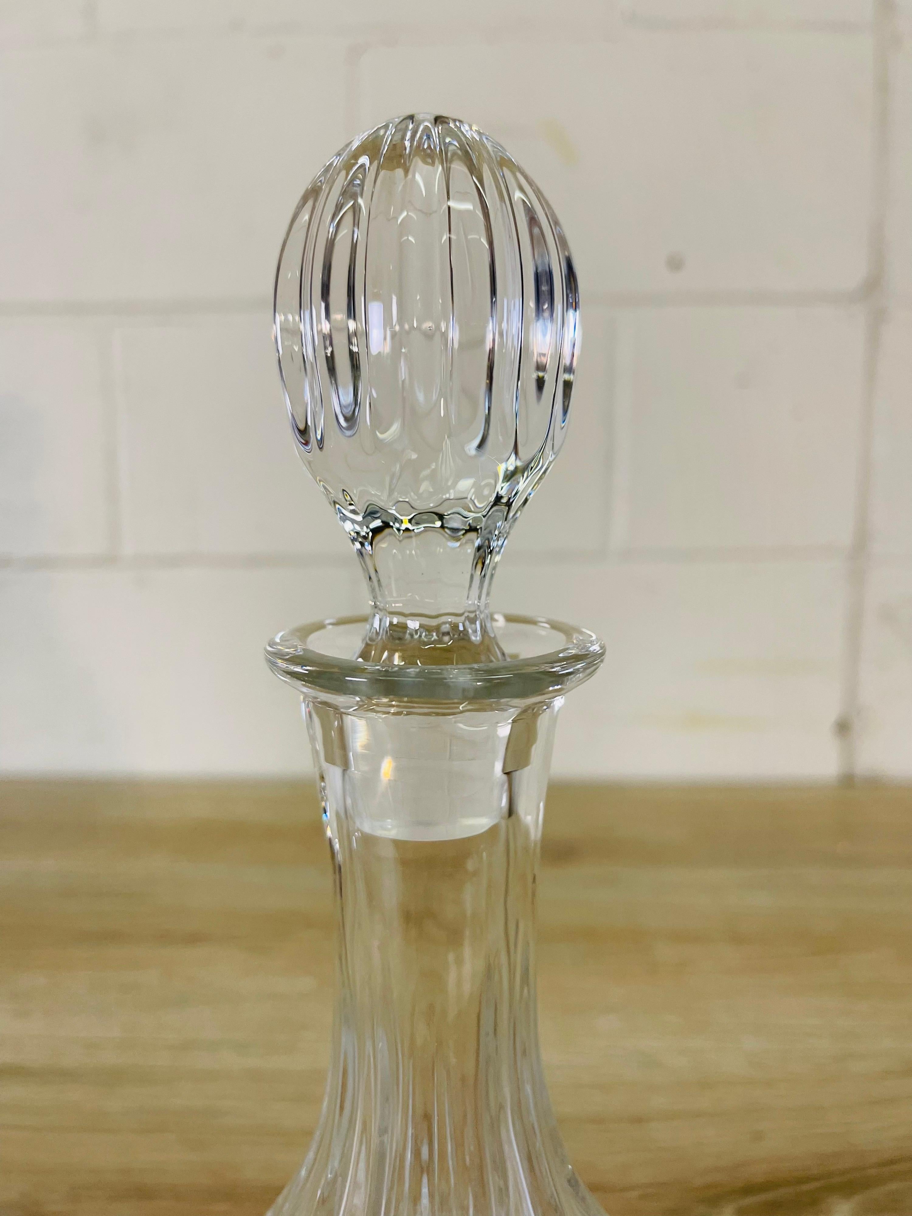 glass decanter with stopper