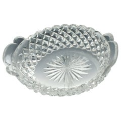 Irish Cut Glass Serving Bowl, circa 1840