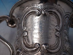 Rafraîchisseur à champagne irlandais de Dublin 1889 en argent sterling pour Rugby '#6099'