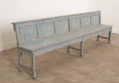 Irische bemalte Bank aus dem frühen 19.