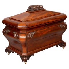 Irish Early Victorian Mahogany Wine Cooler