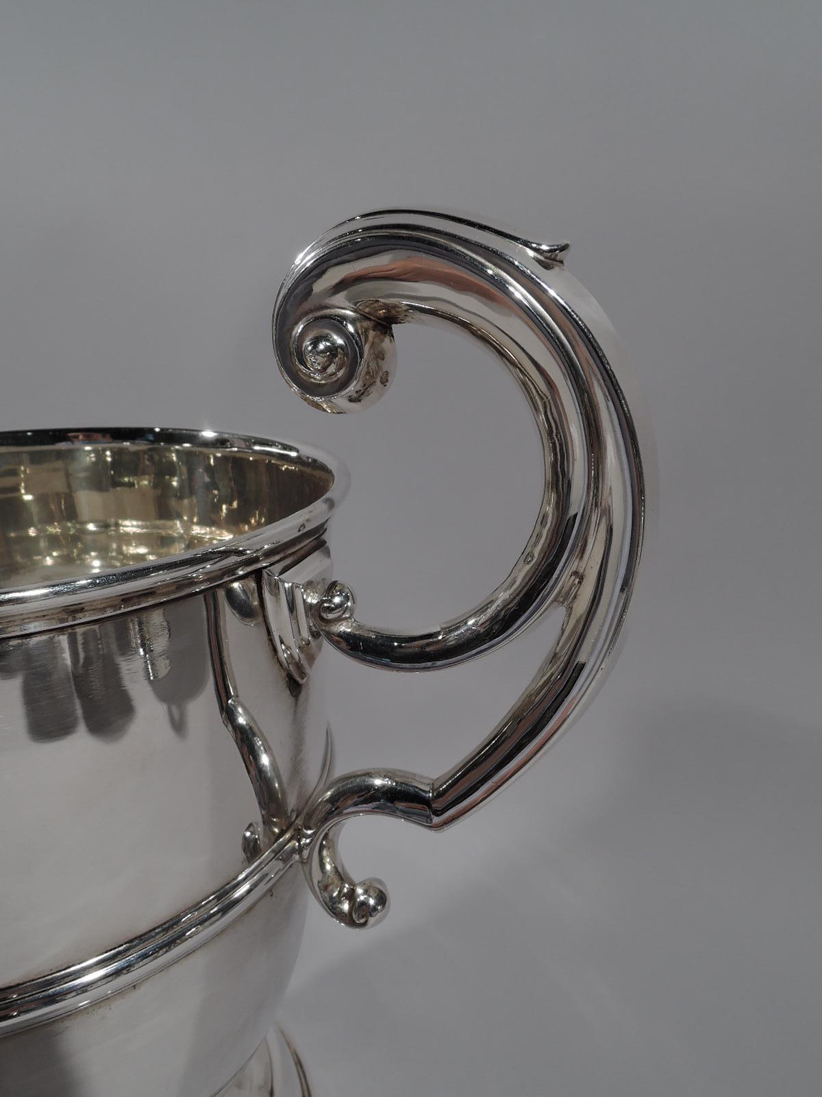 Neoclassical Irish Edwardian Georgian Classical Sterling Silver Urn Trophy Cup