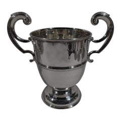 Irish Edwardian Georgian Classical Sterling Silver Urn Trophy Cup