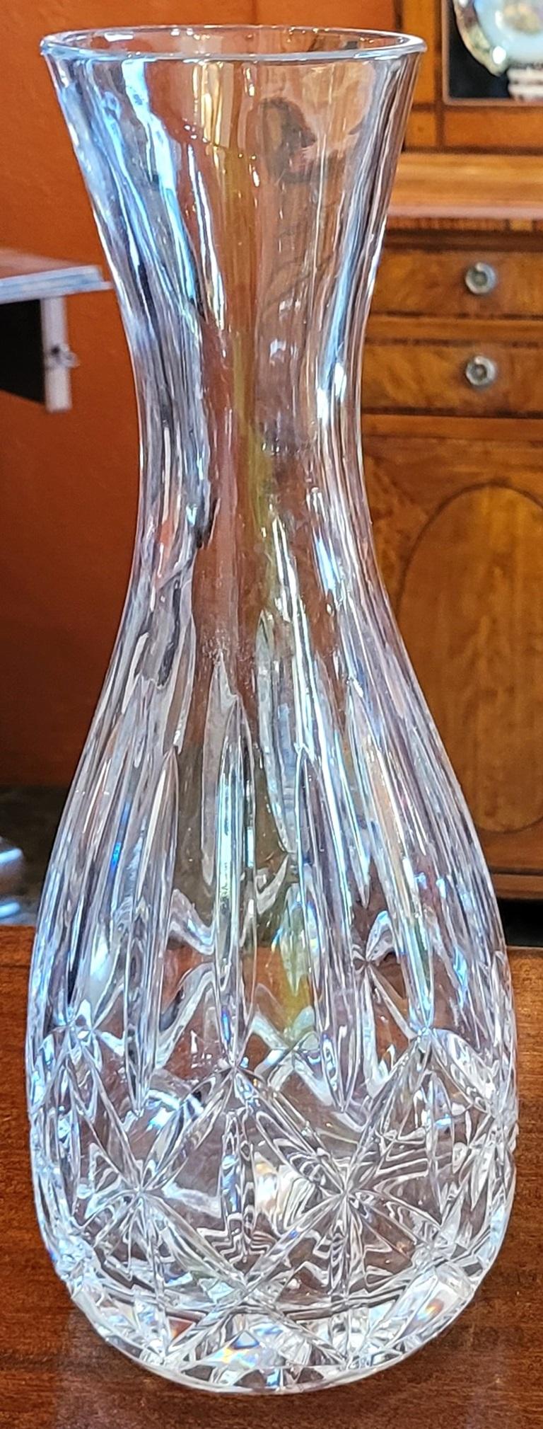 Irish Galway Crystal 11.5 inch Open Decanter In Good Condition For Sale In Dallas, TX