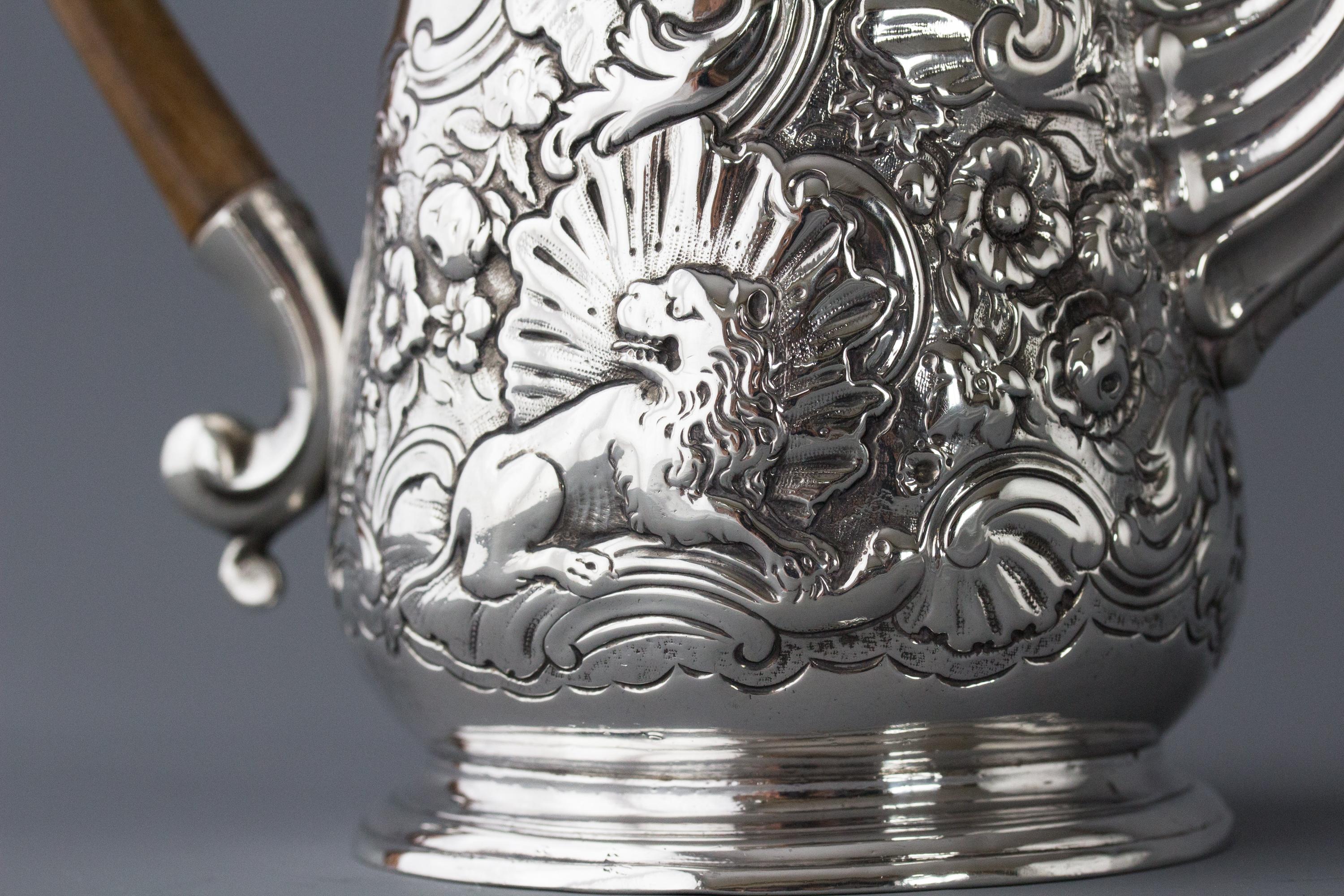 Irish George II Silver Coffee Pot, Dublin, circa 1734 7