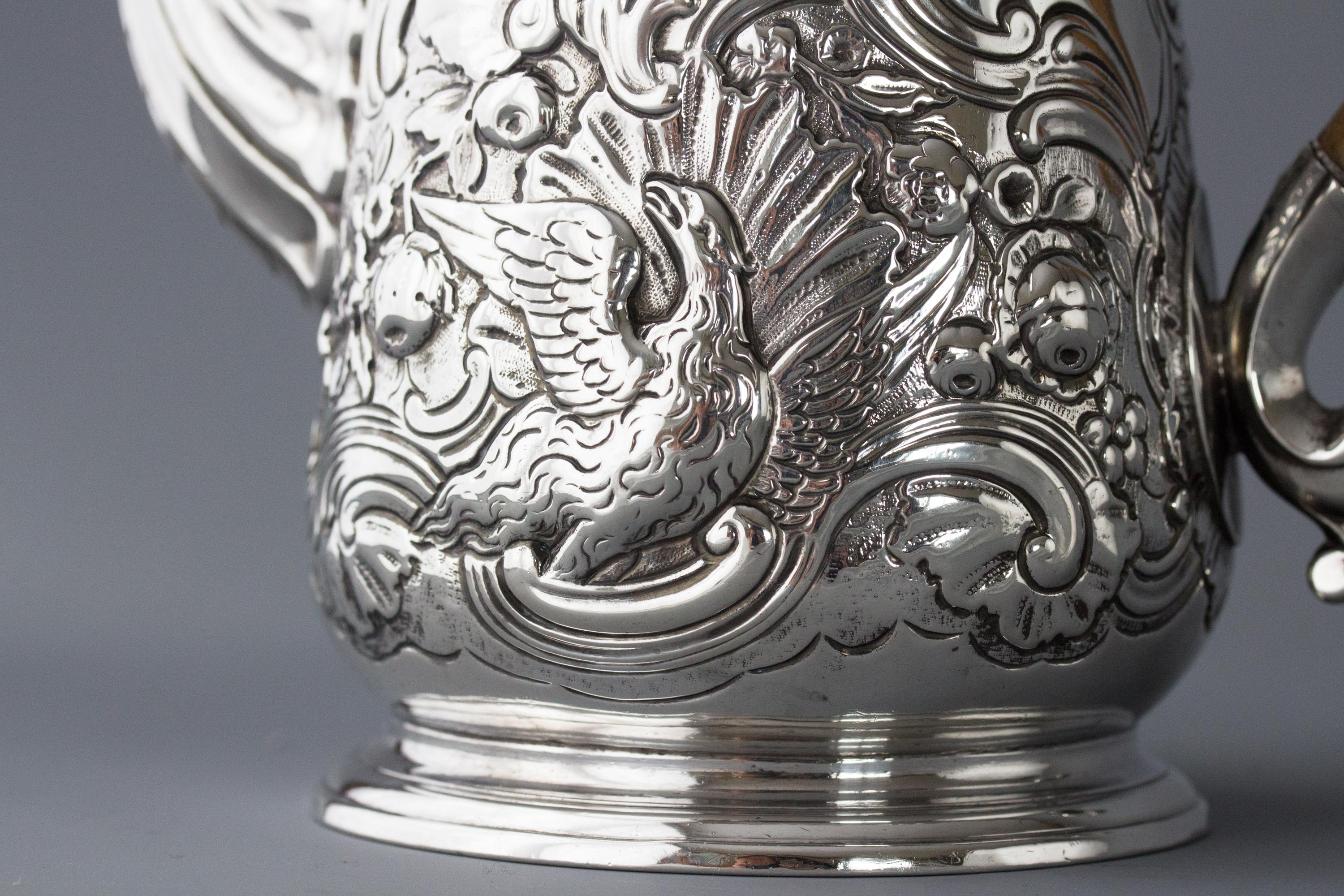 Irish George II Silver Coffee Pot, Dublin, circa 1734 8