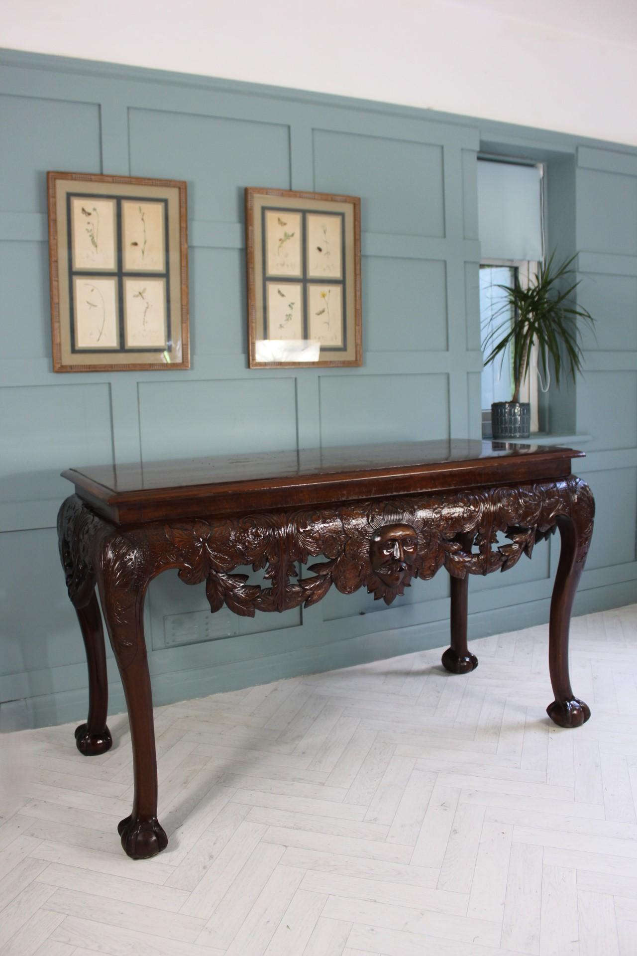 Irish George II style mahogany Serving table For Sale 12