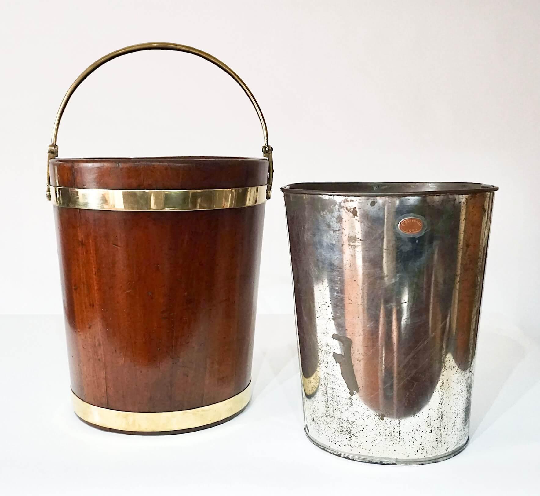 Irish George III Brass Bound Mahogany Peat or Turf Bucket, c. 1780 For Sale 6