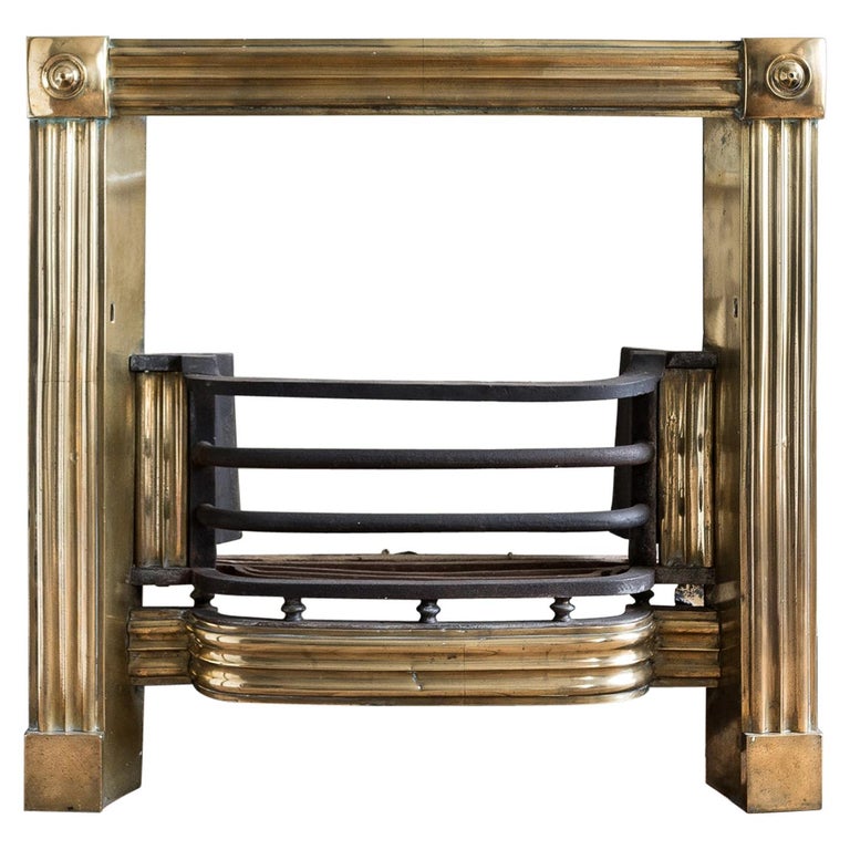 Irish III Brass Register Grate For Sale at 1stDibs