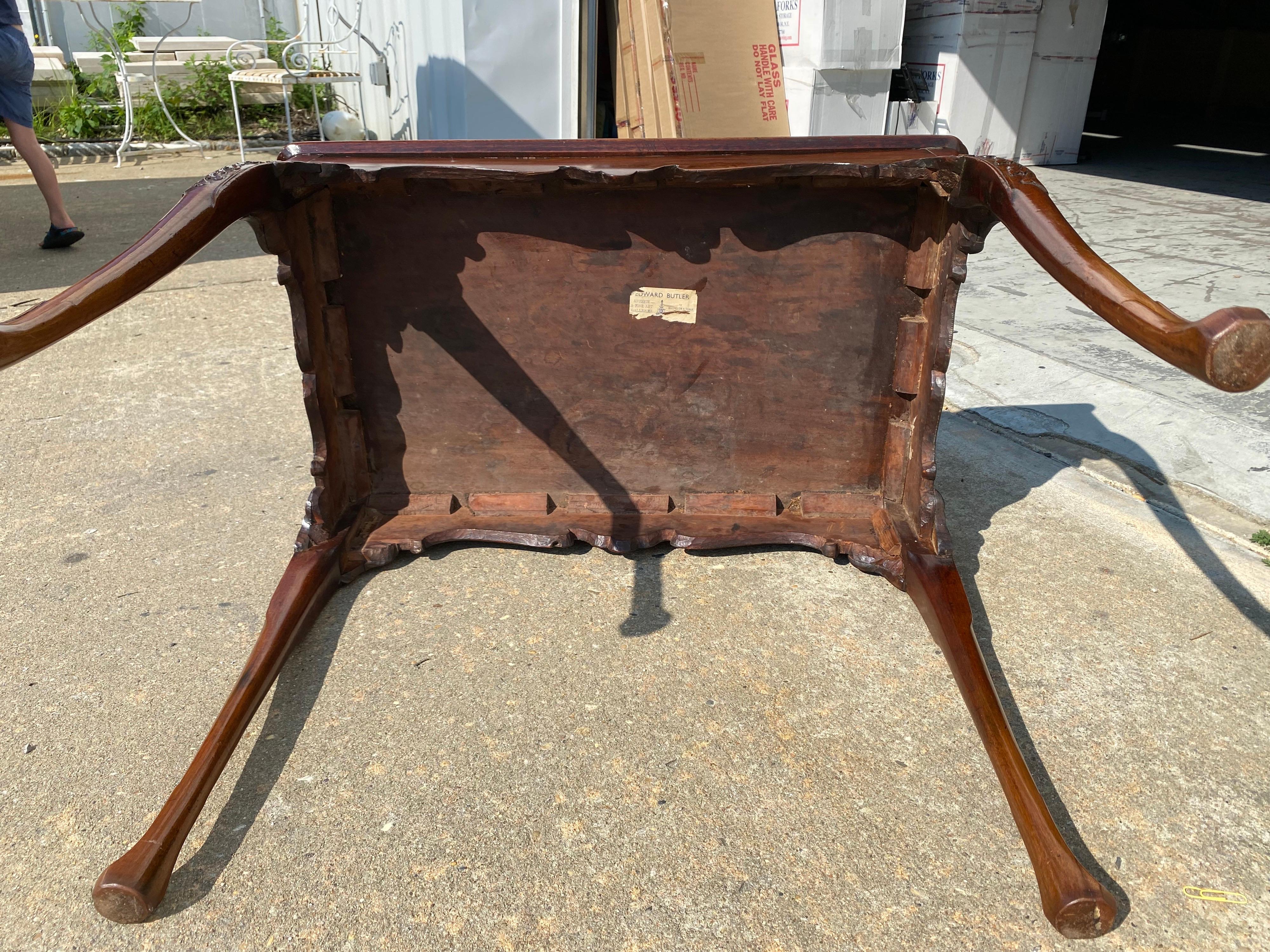 Irish George III Carved Mahogany Dished Top Tea Table, 18th Century For Sale 6