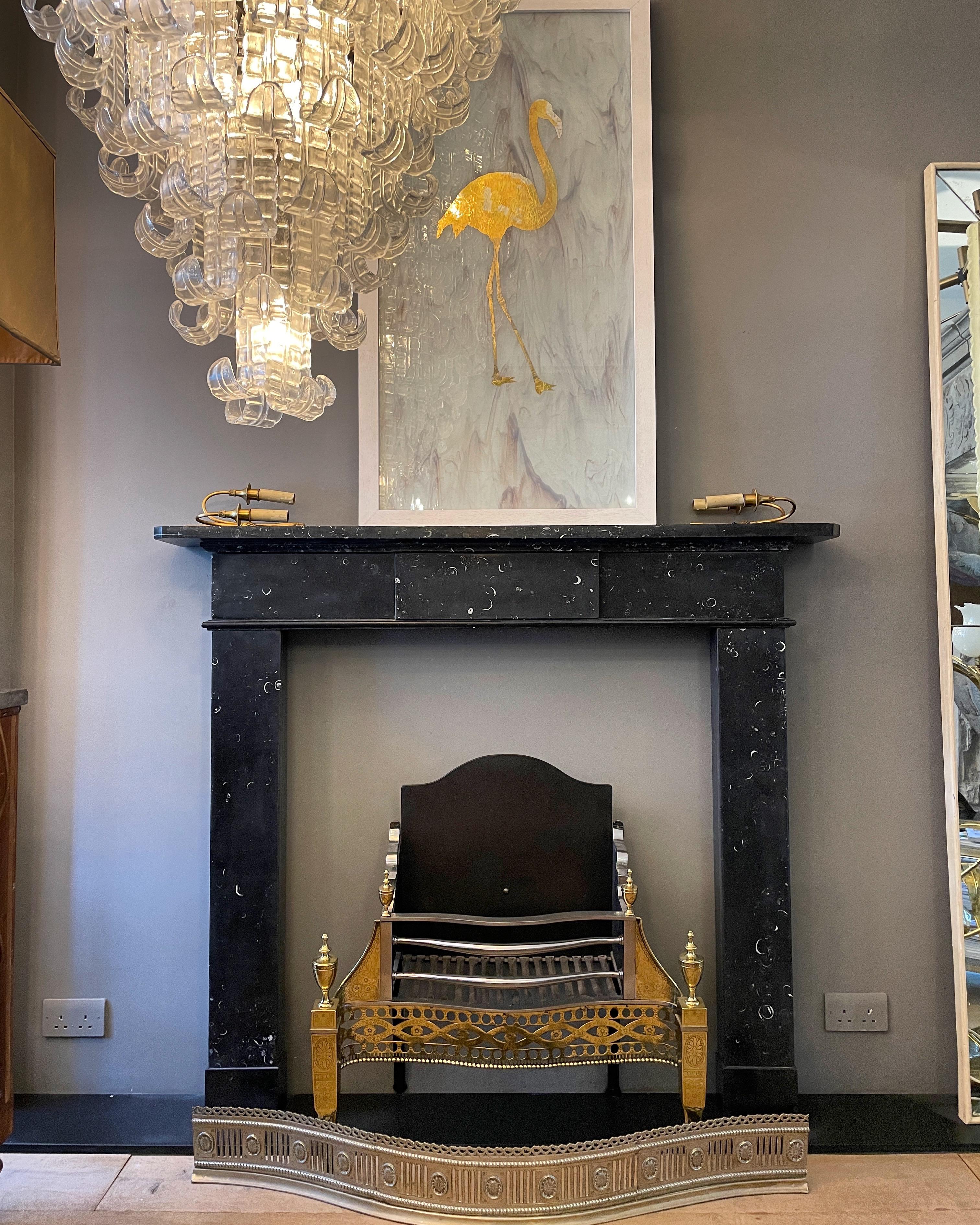 Irish George III Period Fireplace Mantel in Kilkenny Marble For Sale 1