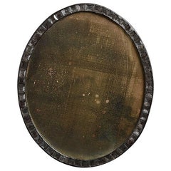 Irish George III Style Oval Border Glass Mirror