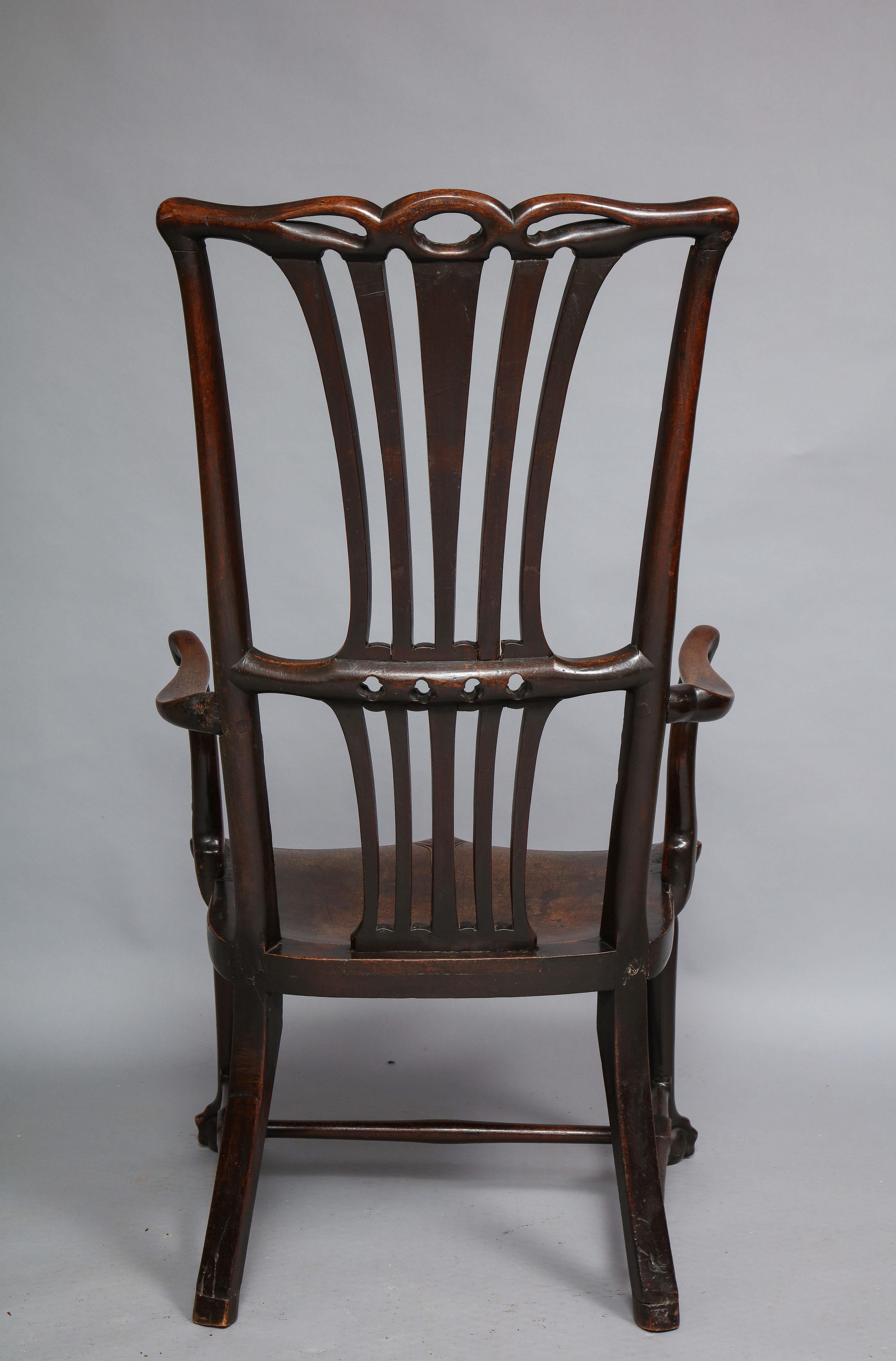 Irish Georgian Eagle Carved Chair 12