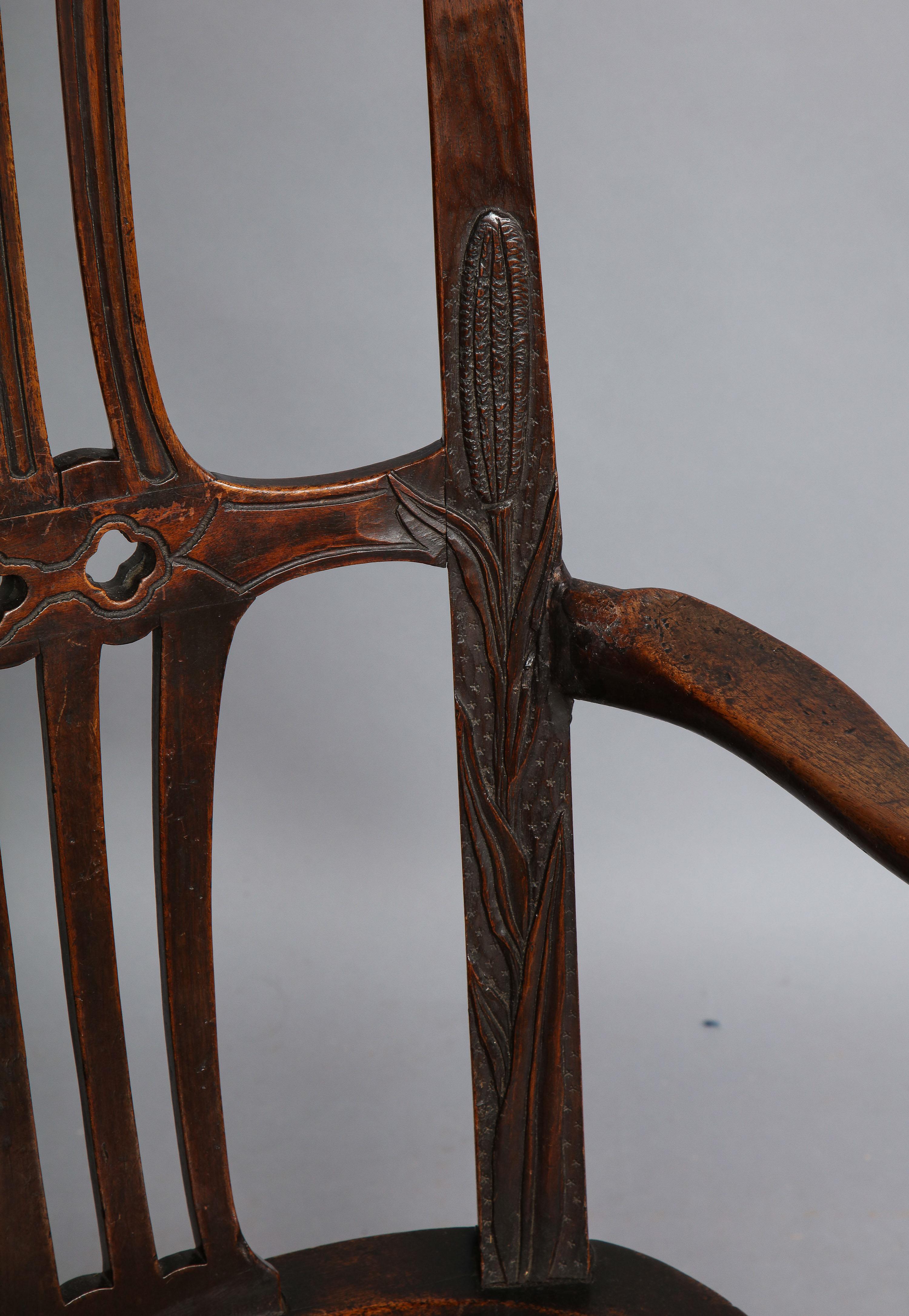 Irish Georgian Eagle Carved Chair 13