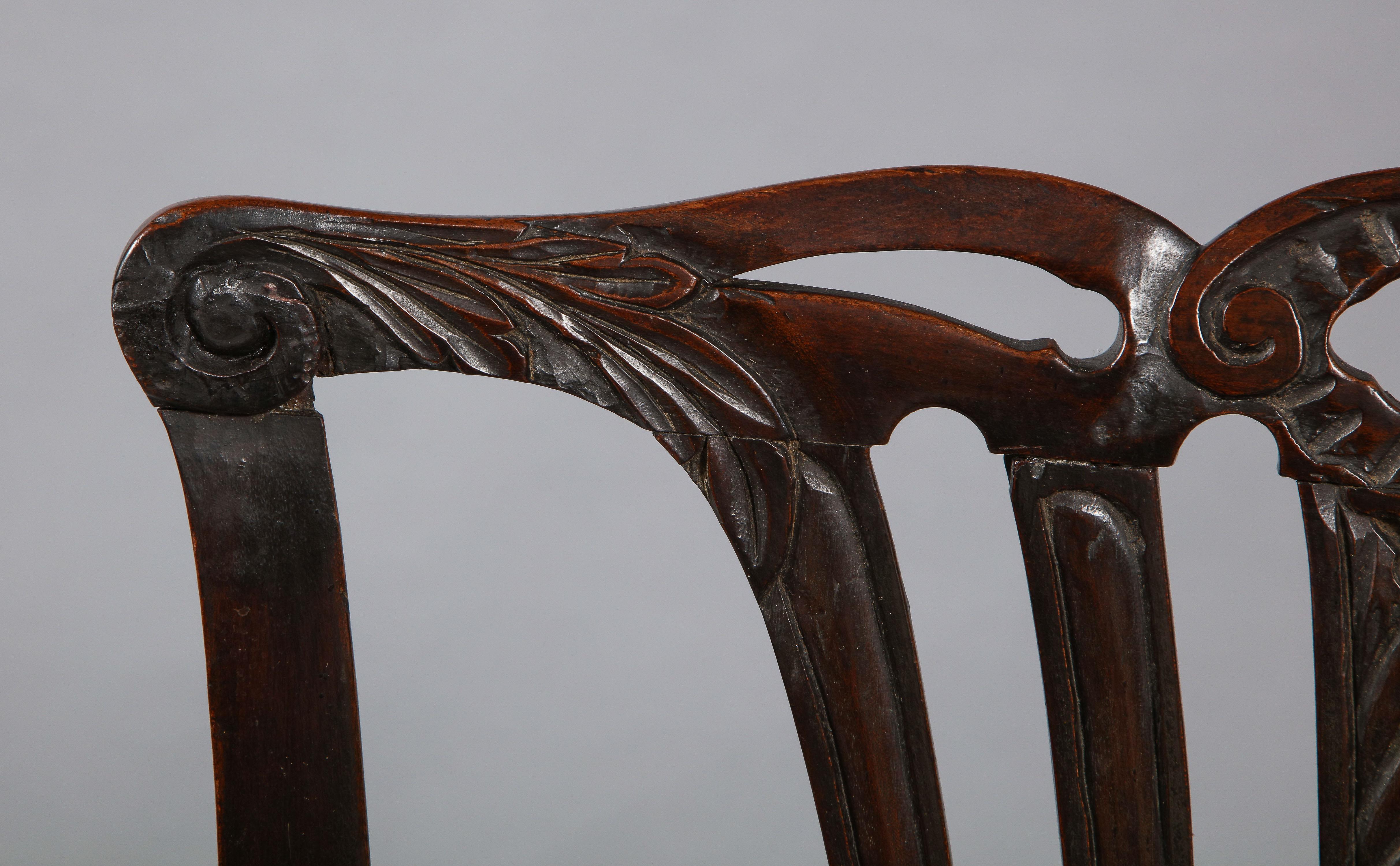 Irish Georgian Eagle Carved Chair 3