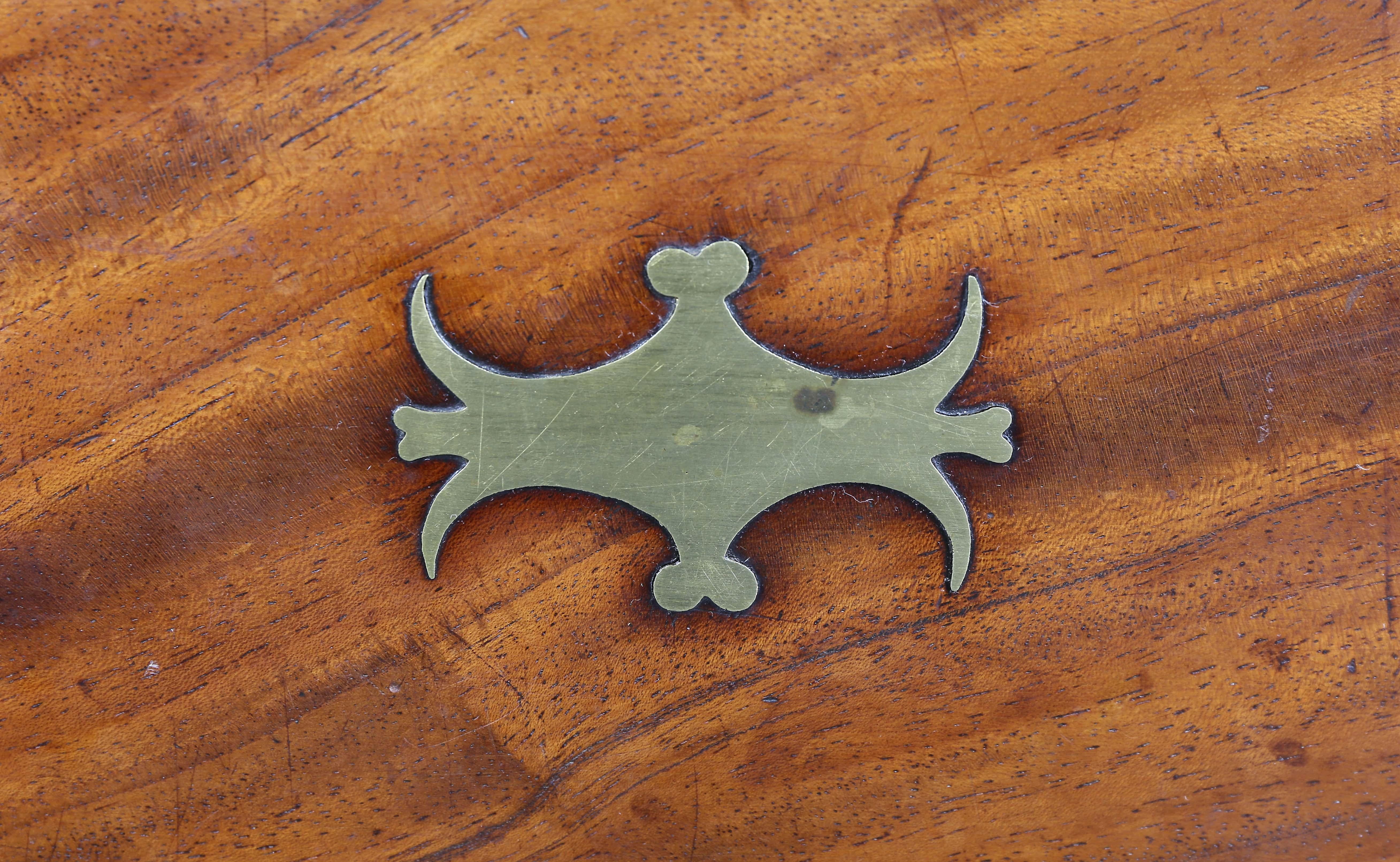 Irish Georgian Mahogany and Brass Mounted Lap Desk on Base 2