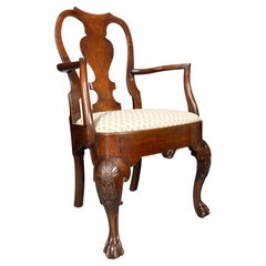 Irish Georgian Mahogany Armchair