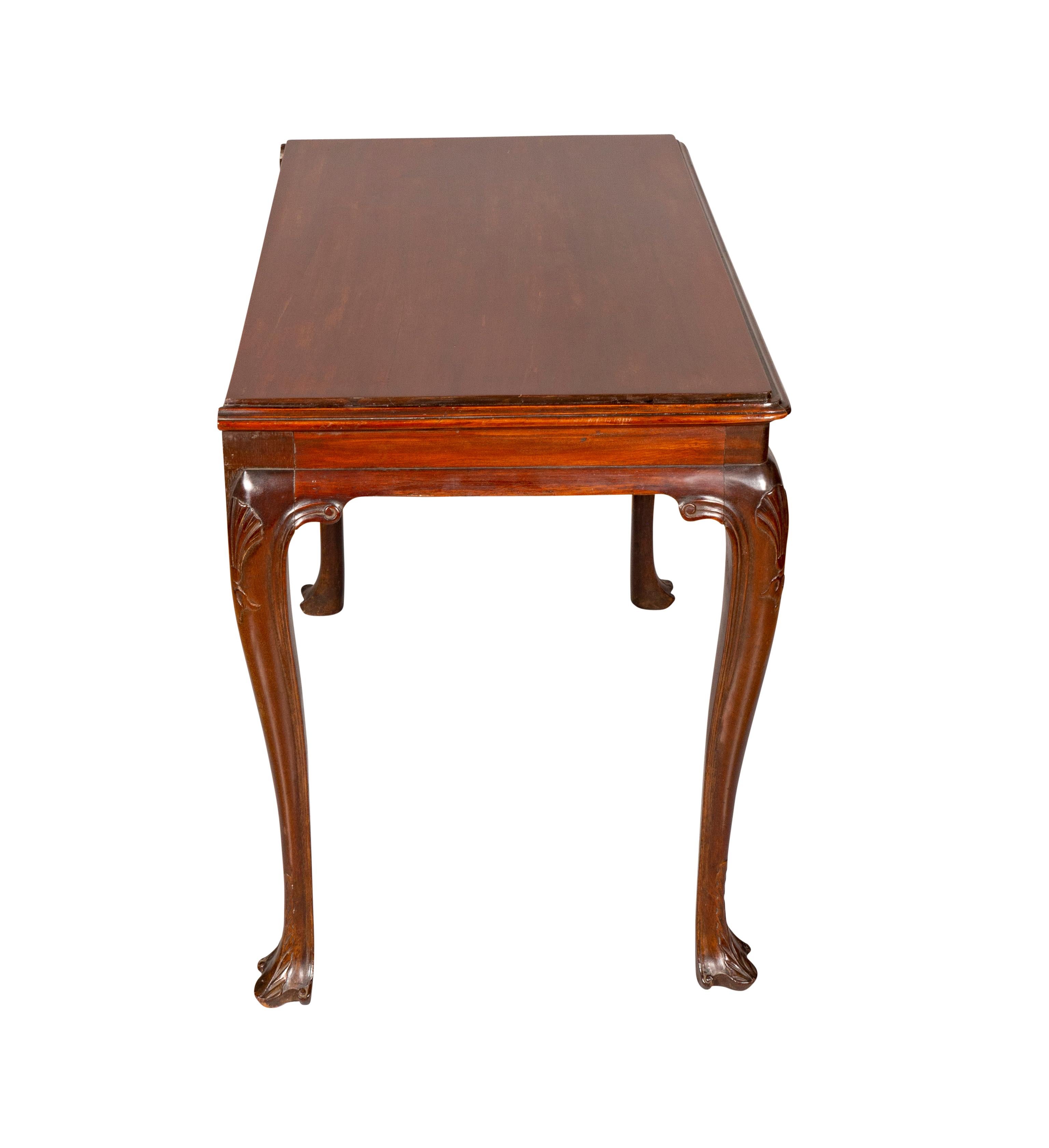 Mid-18th Century Irish Georgian Mahogany Console Table For Sale