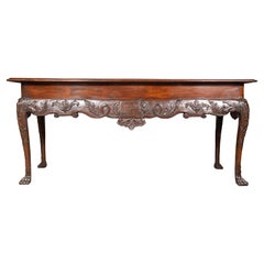 Irish Georgian Mahogany Console Table