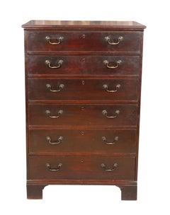 Irish Georgian Mahogany High Chest of Drawers