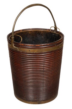 Irish Georgian Mahogany Peat Bucket