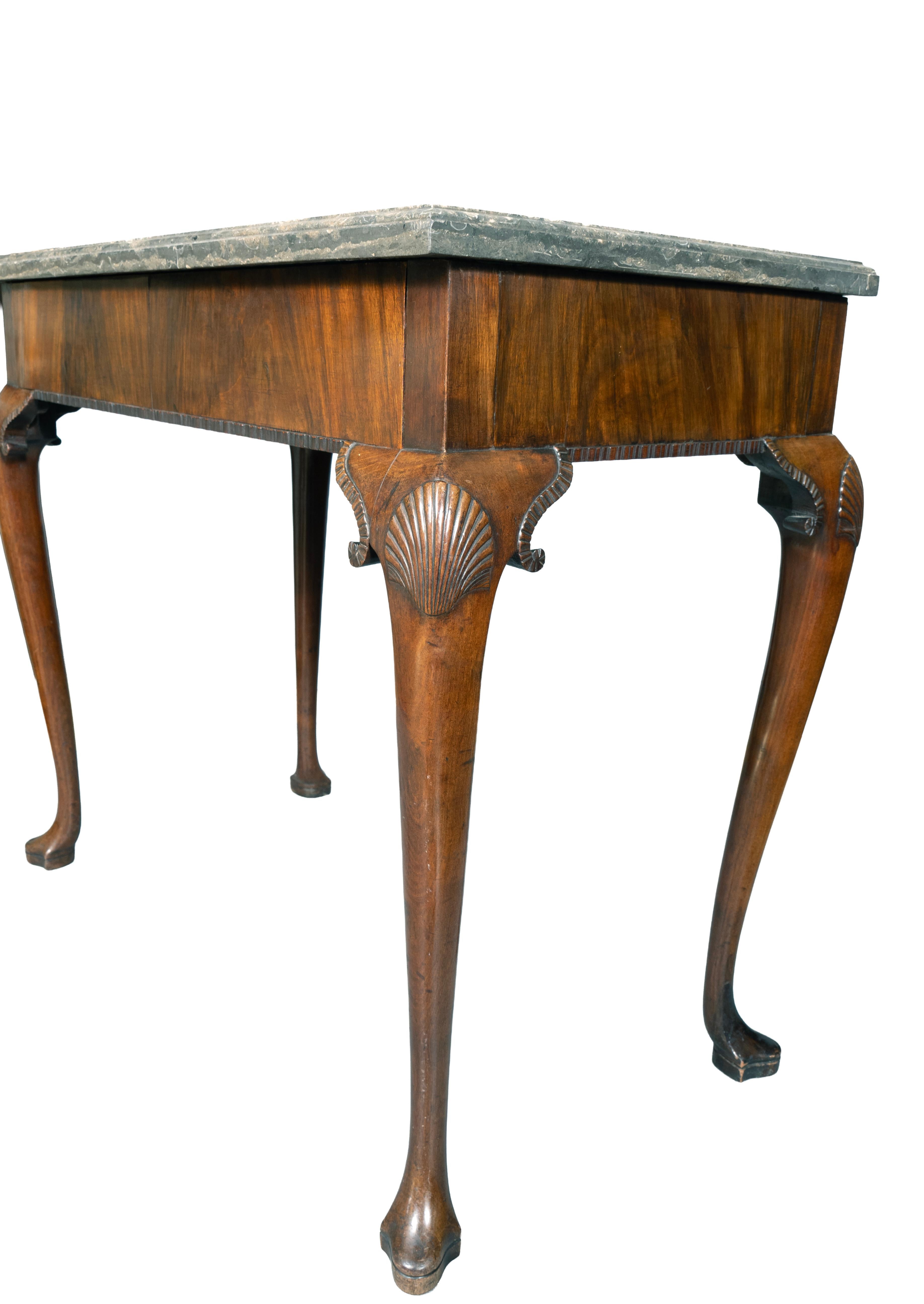 Irish Georgian Marble Top Serving Table For Sale 7