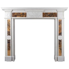 Irish Georgian Sienna Marble Fireplace