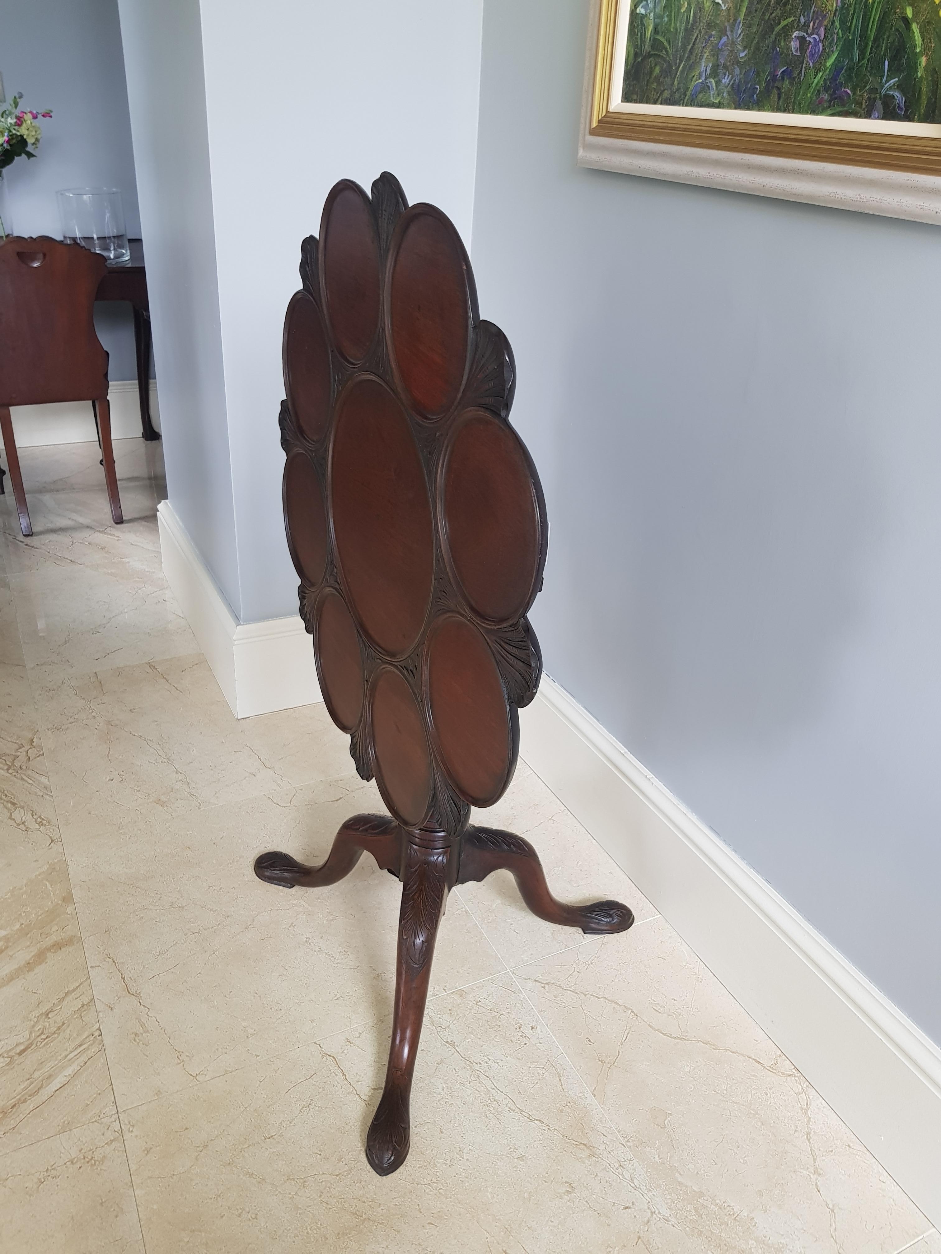 Irish Georgian Tilt Top Supper Table For Sale 1