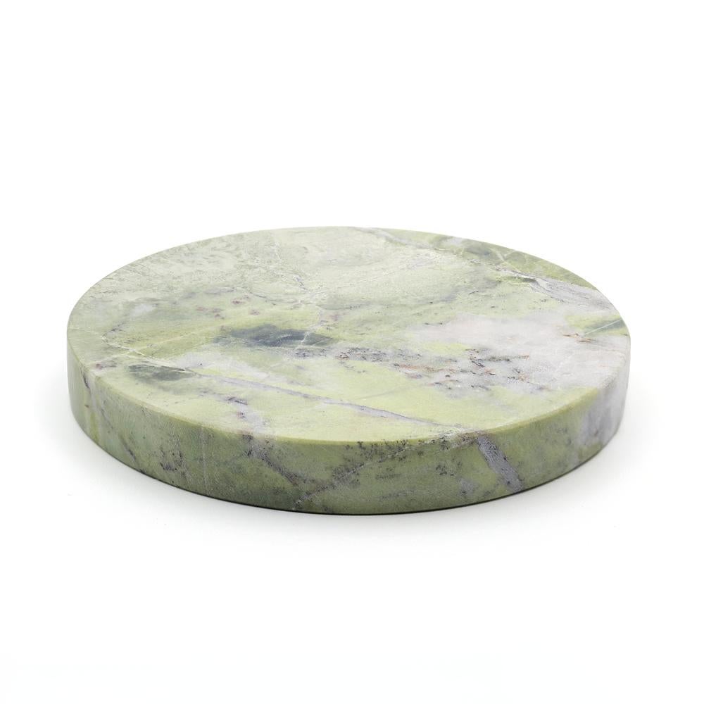 Minimalist Irish Green Marble Base, Small, 15W Wireless Charger For Sale