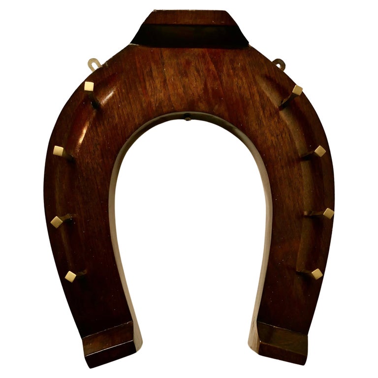 Irish Horseshoe Coat and Tack Rack by B McMullen A fine quality piece For  Sale at 1stDibs