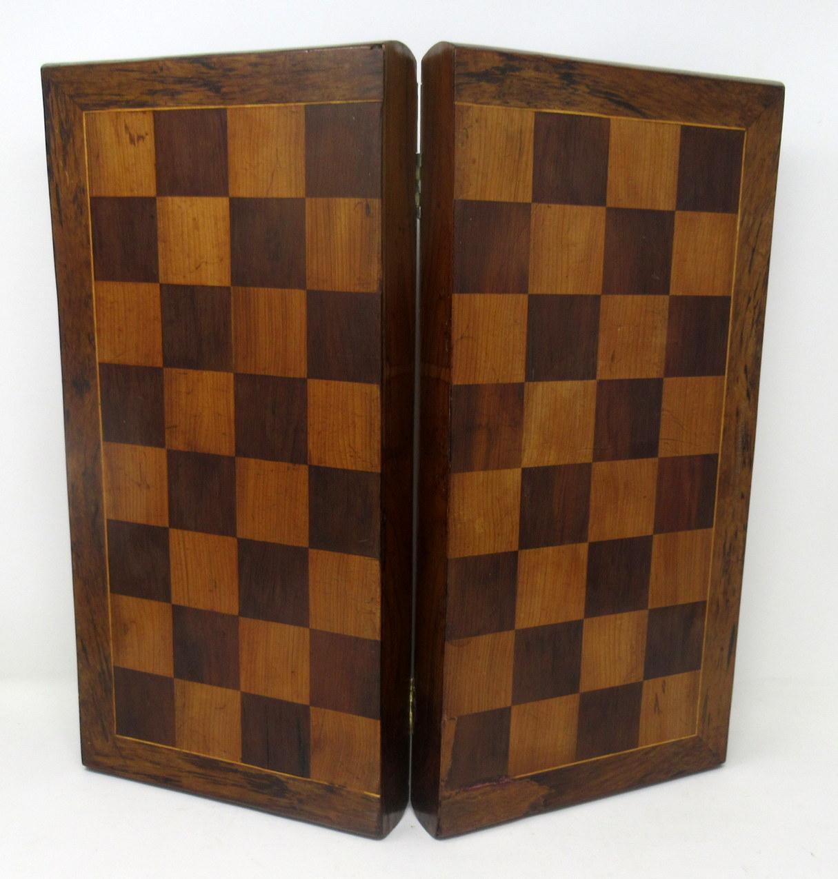 antique wooden chess board