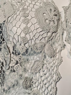 Irish Lace Hand Made Pure White Cotton Jacket