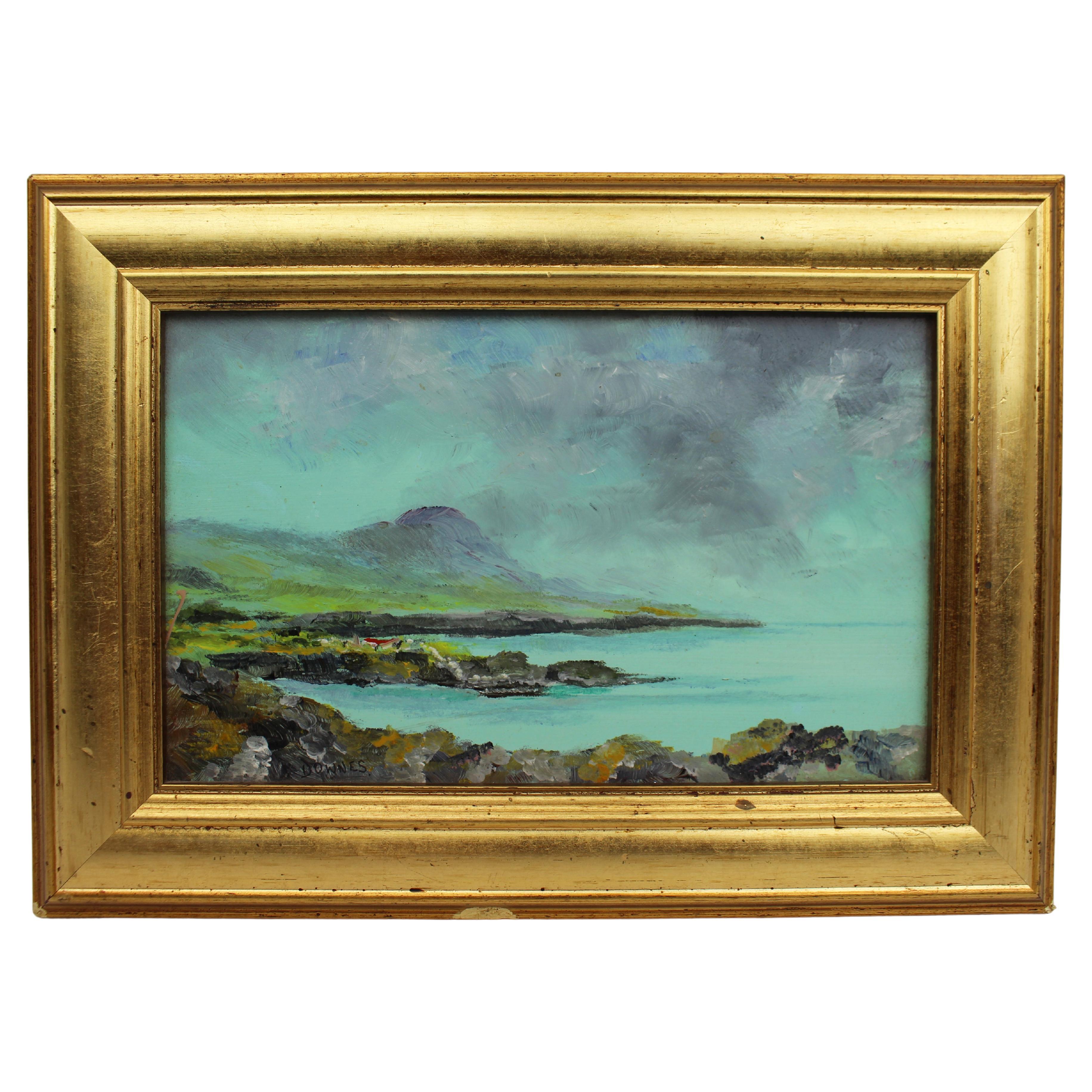 Irish Landscape by Michael F. Downes Oil on Board