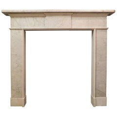 Irish Late 18th Century Marble Fireplace Mantel