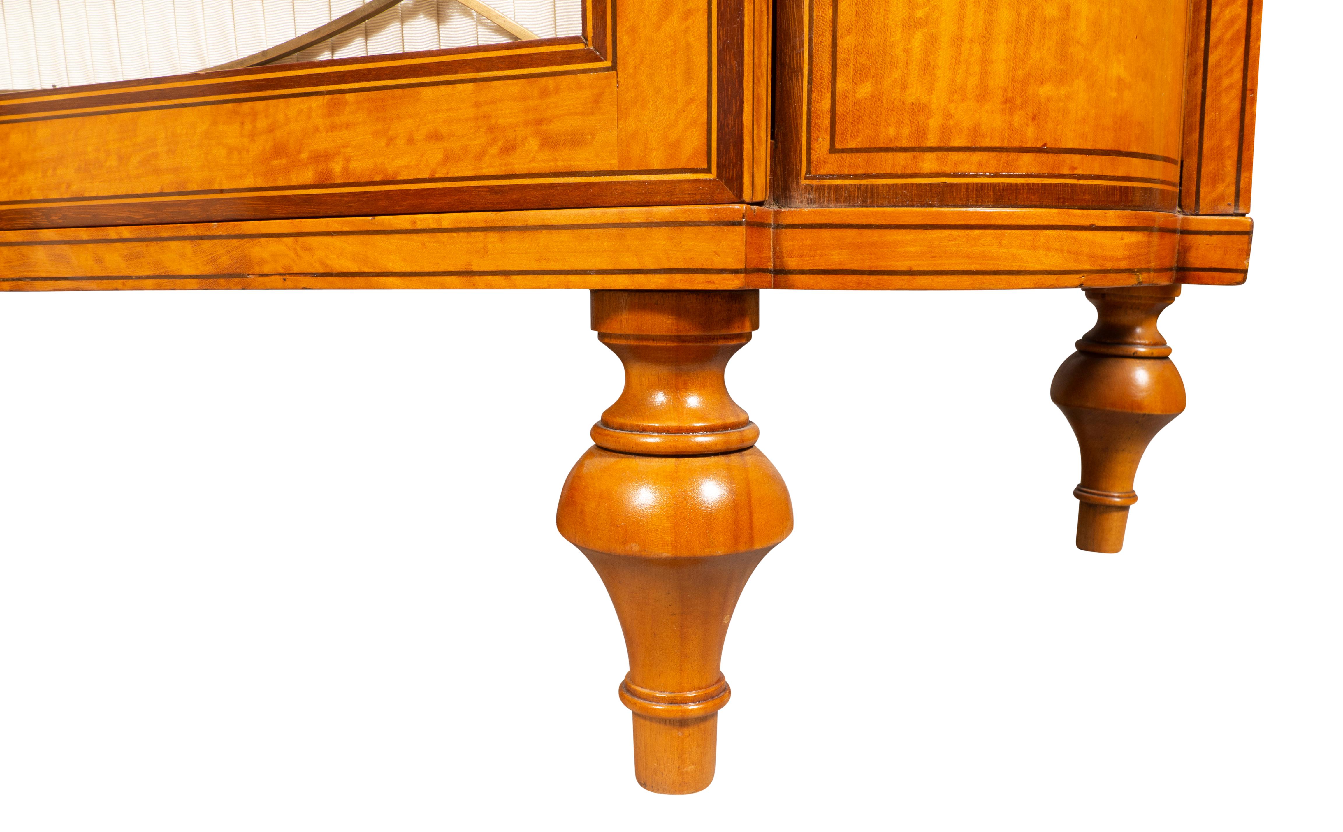 Irish Late George III Satinwood and Amaranth Side Cabinet For Sale 6
