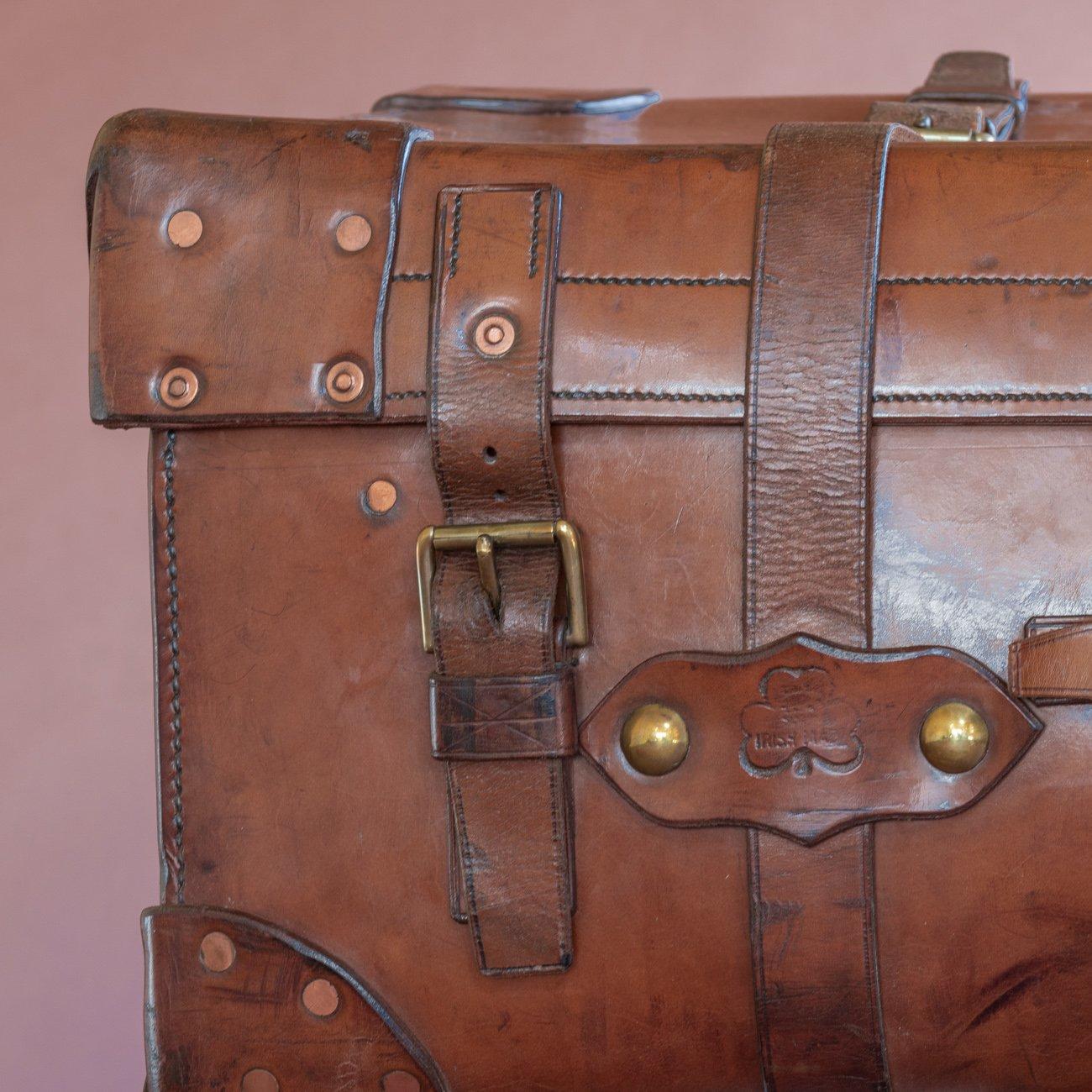 Irish Leather Trunk, circa 1900 6