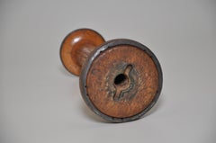 Irish Linen Wooden Bobbin Spool Machinery Rustic Relic