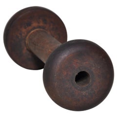 Irish Linen Wooden Bobbin Spool Machinery Rustic Relic