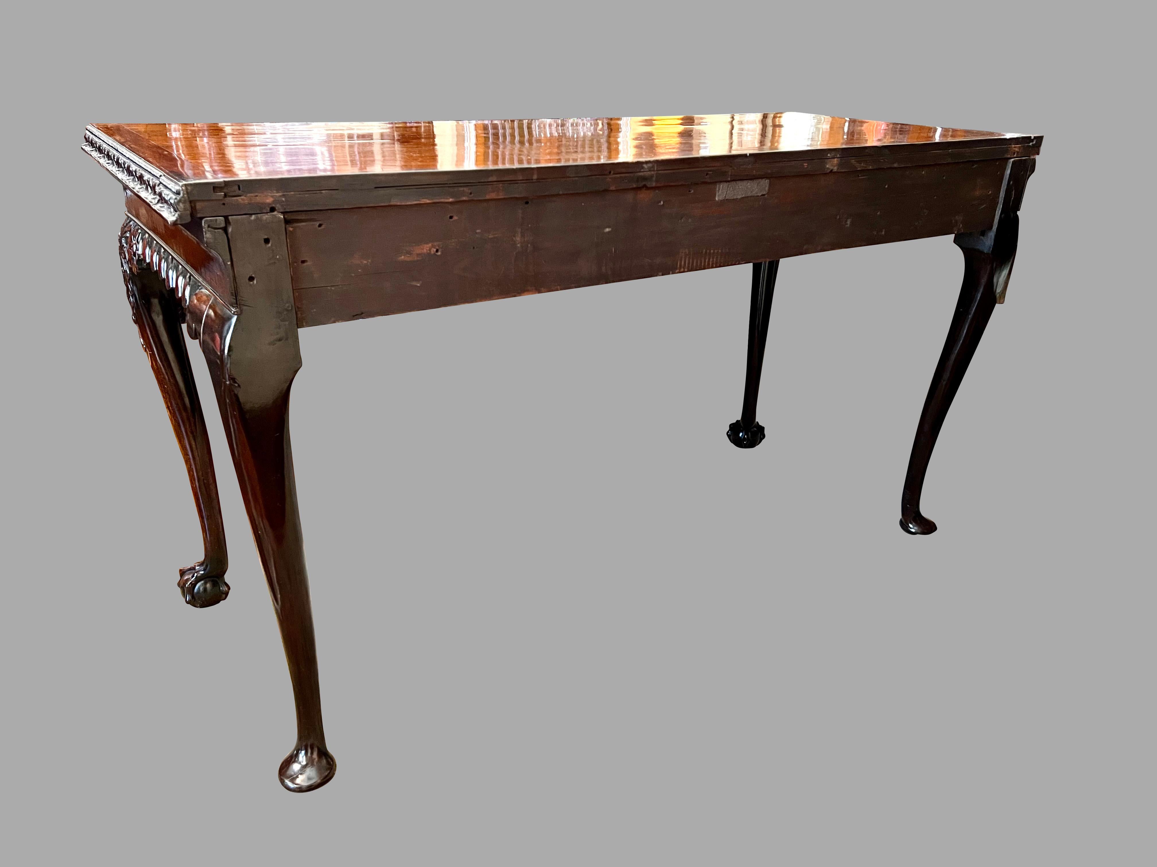 Superb Irish Carved Mahogany Chippendale Period Serving Table  10
