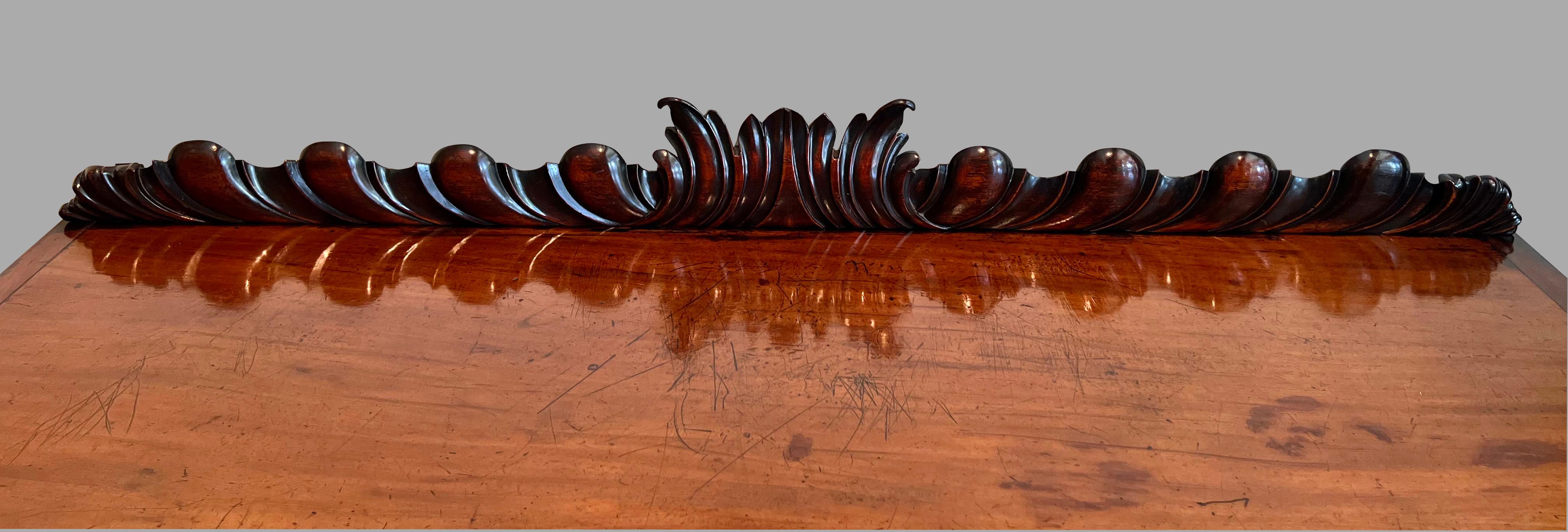 Superb Irish Carved Mahogany Chippendale Period Serving Table  5
