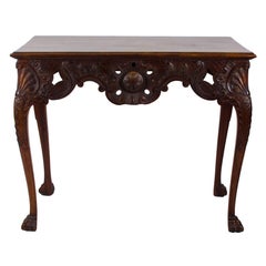 Irish Mahogany Side Table, 19th Century