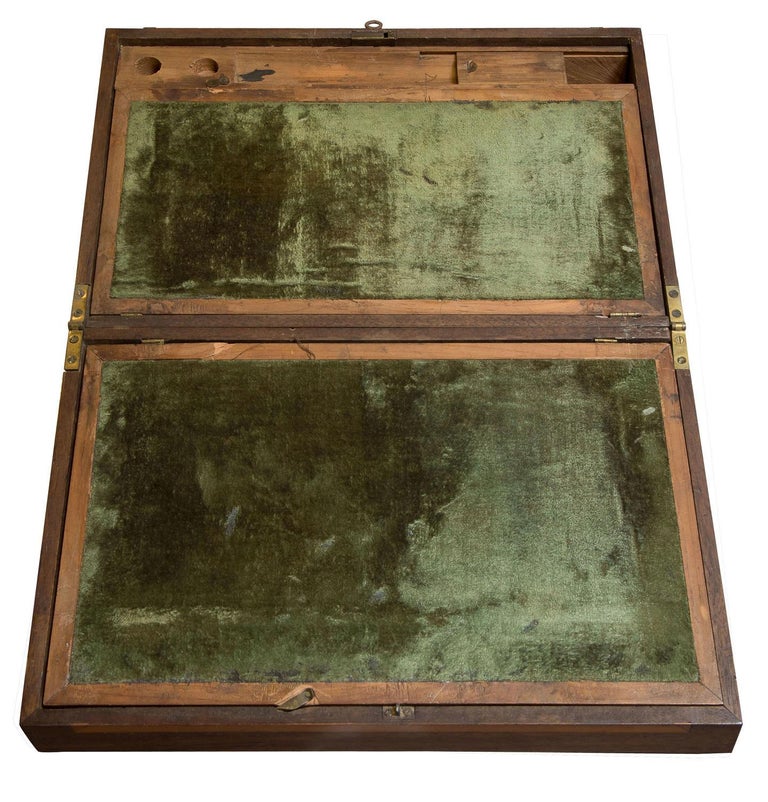 Irish Mahogany Writing Box Lap Desk 1880 For Sale At 1stdibs