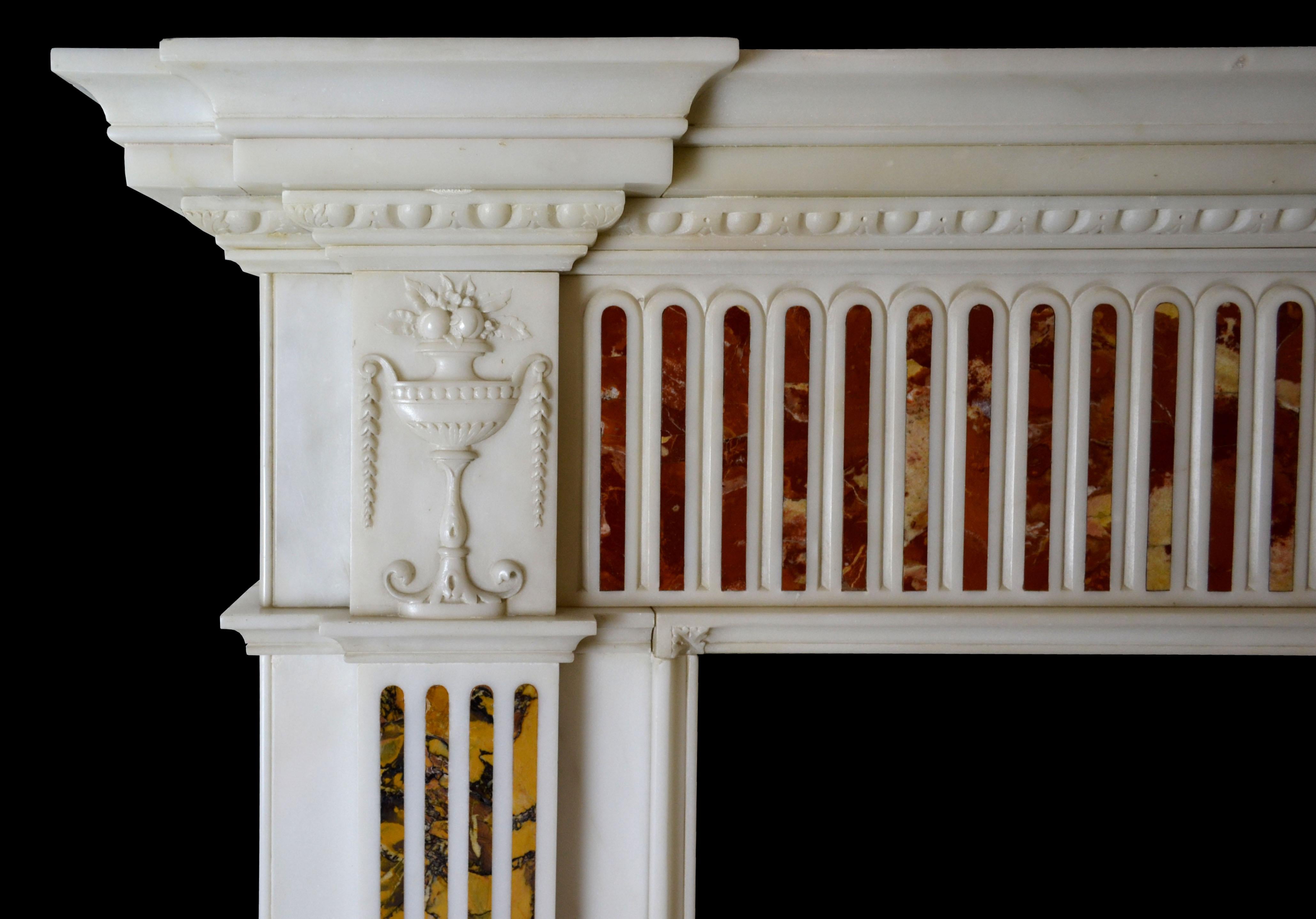 Neoclassical Irish Neo-Classical Chimneypiece For Sale