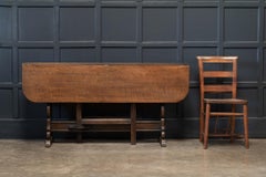 Irish Oak Drop Leaf Wake Table